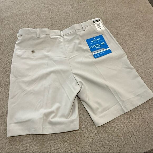 NWT. Haggar Cool 18 Pro Garbardine Shorts with Sun Protection Men’s 42 - Picture 10 of 15